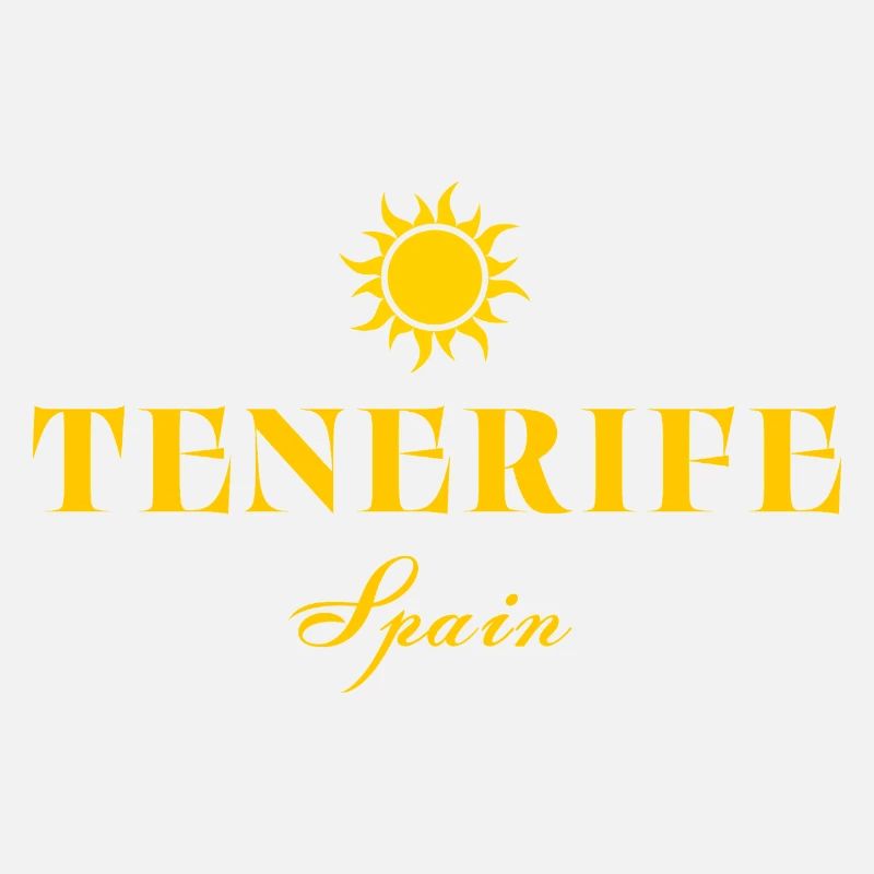 Tenerife Sunburst Typography