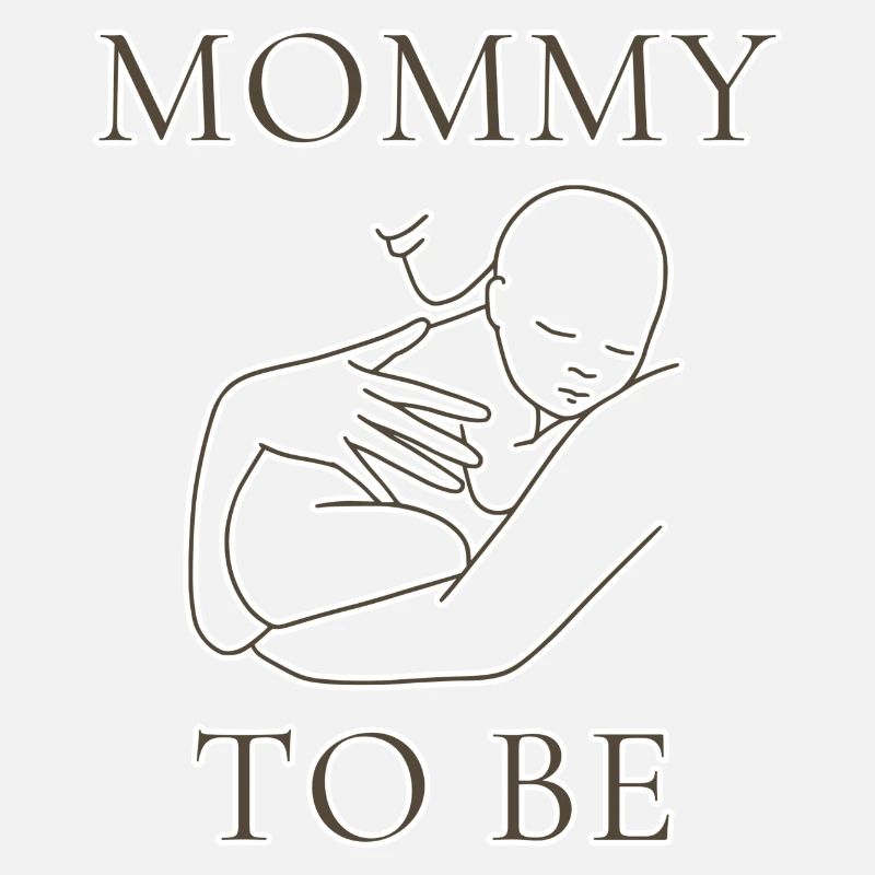 Conception de silhouette de maman en devenir