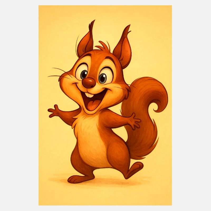 Sunny playful squirrel