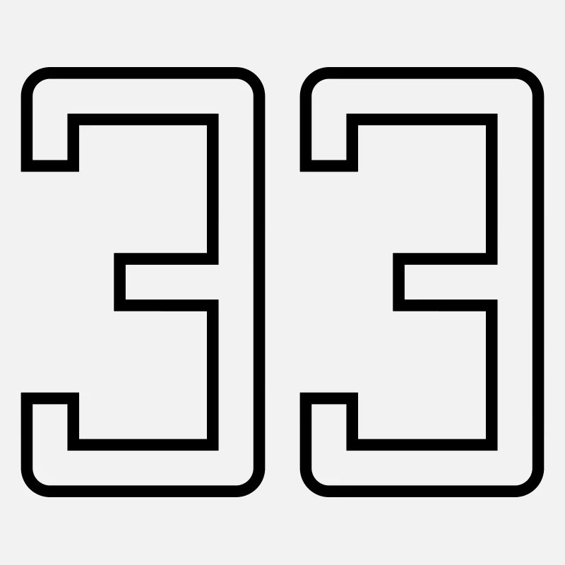 Number 33 (University Style)