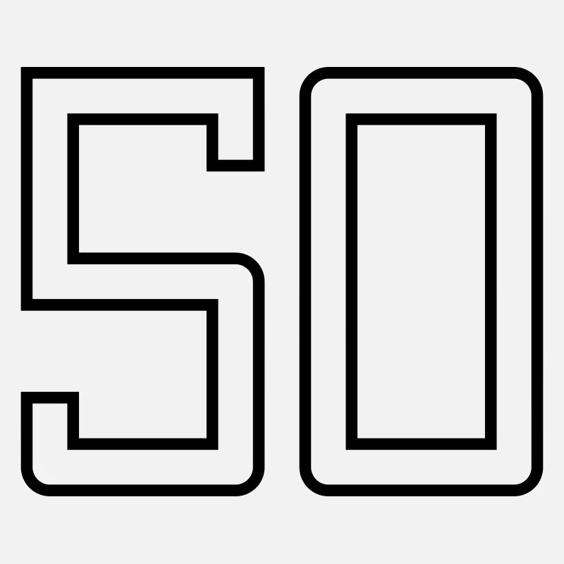 Numéro 50 (Style Université)