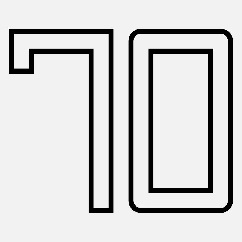 Number 70 (University Style)