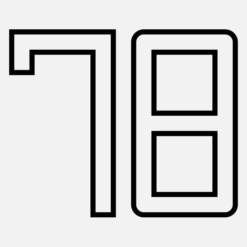 Number 78 (University Style)