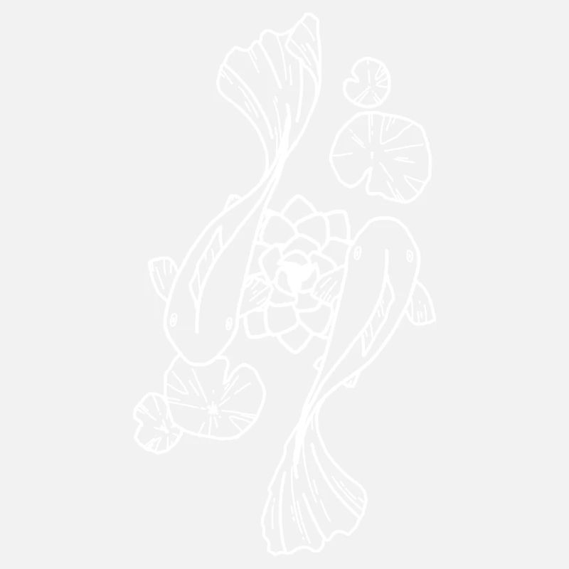 Koi in white