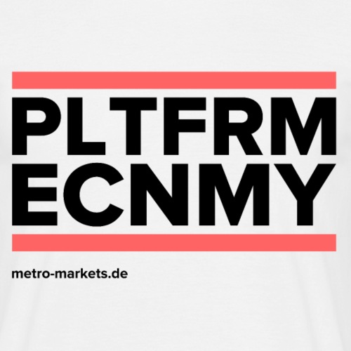 PLTFRMECNMY white - Men's T-Shirt