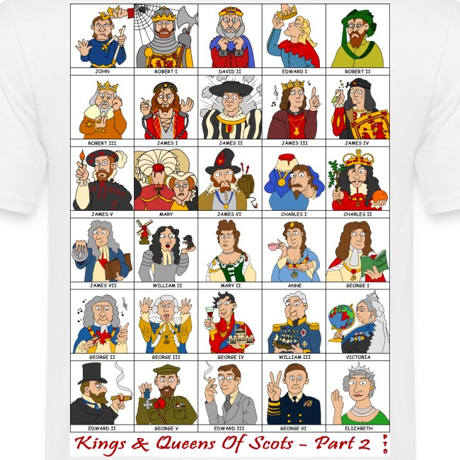 The Kings & Queens of Scotland (Double Sided)