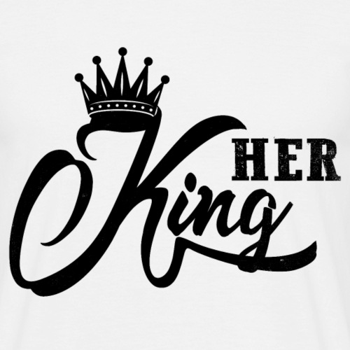 Her King Pärchen Paar Partnerlook - Männer T-Shirt