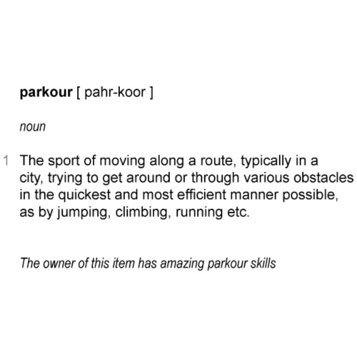 parkour dictionay - Herre-T-shirt