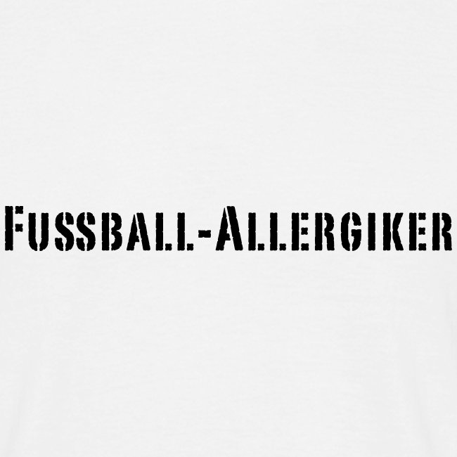 Fussball Allergiker