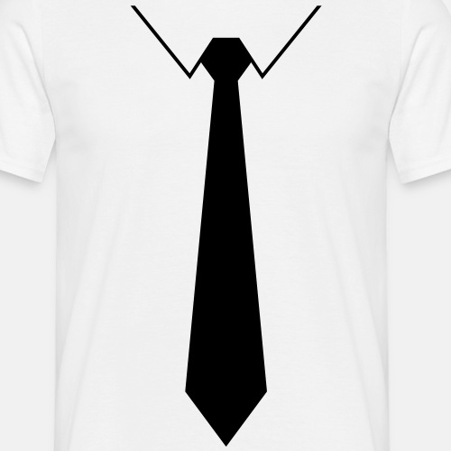 Skjorte med slips - T-skjorte for menn