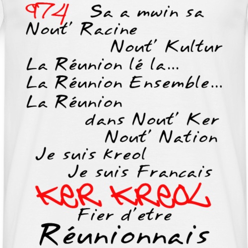 Kosement kreol - 974 La Réunion - T-shirt Homme