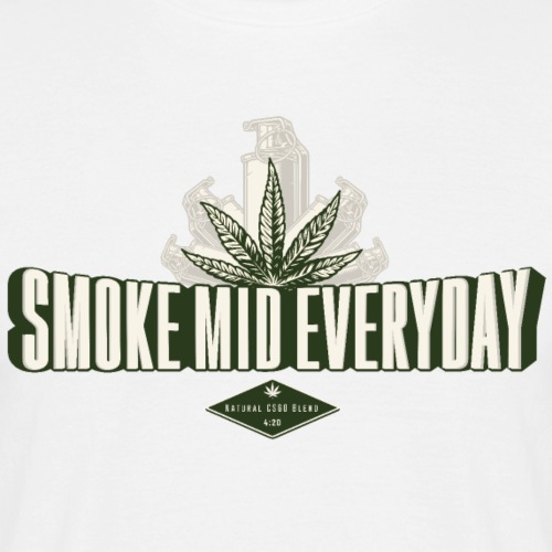 Smoke Mid Everyday! - T-shirt til herrer
