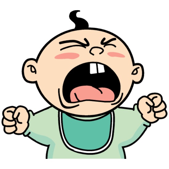Crying baby cartoon roar screaming angry rage' Men's T-Shirt | Spreadshirt