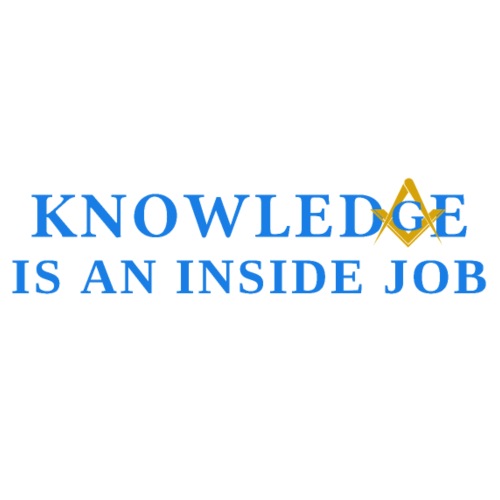 KNOWLEDGE IS AN ISIDE JOB (Winkel & Zirkel) - Männer T-Shirt
