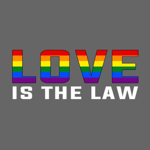 LOVE IS THE LAW / Rainbow-Design - Männer T-Shirt
