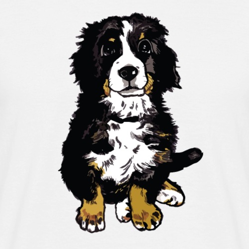 Carlo der kleine Berner Sennenhund - Männer T-Shirt
