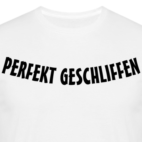 Coole Perfekt geschliffen geschwungener Schriftzug - Männer T-Shirt