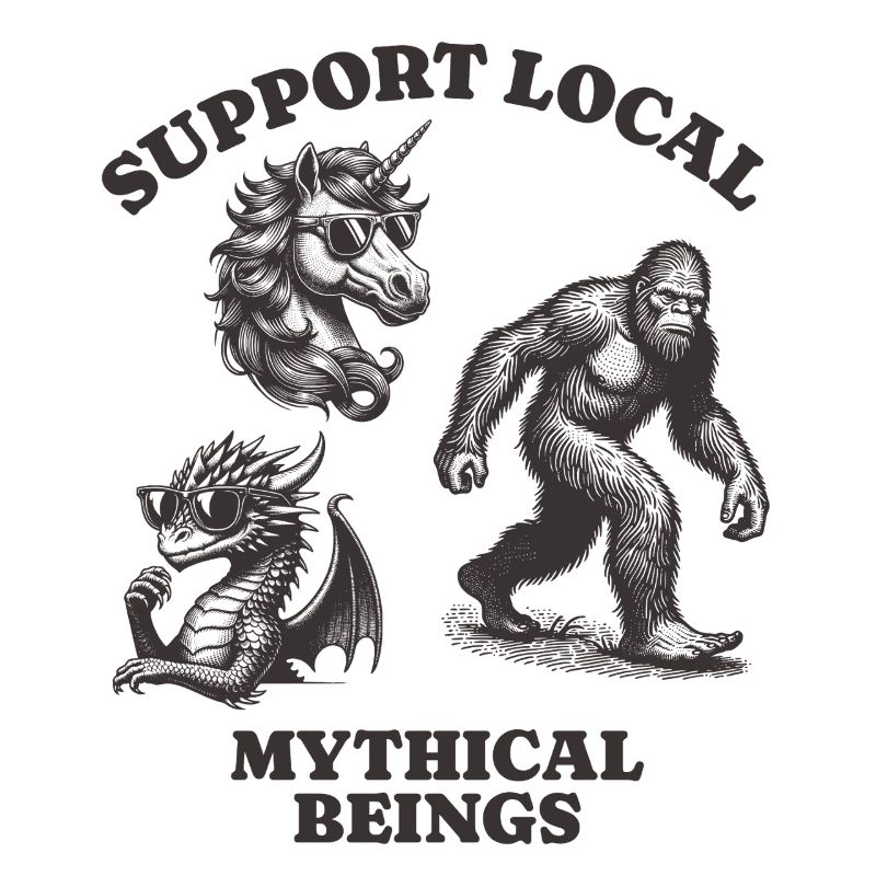 dragons unicorn Lovers - Support Local mythical