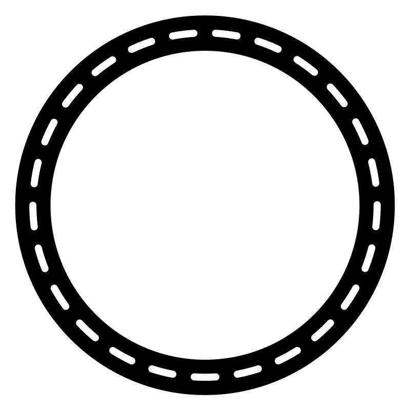 Contour du cercle vide