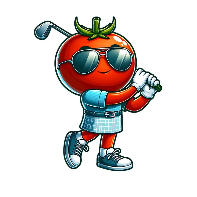 Funny Golf Tomato Cool Swing Vibes With