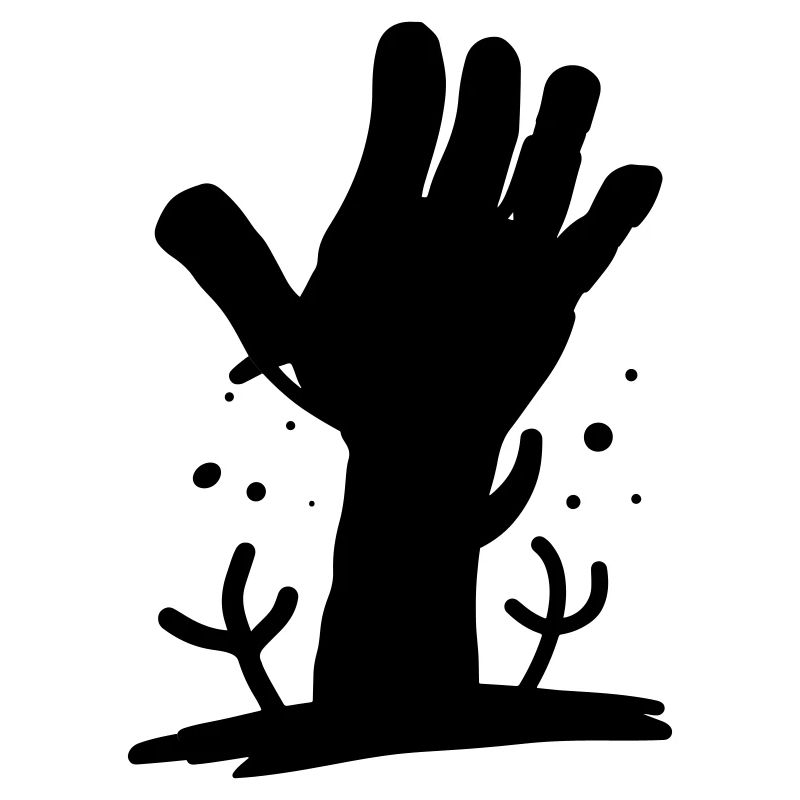 Main zombie de la tombe