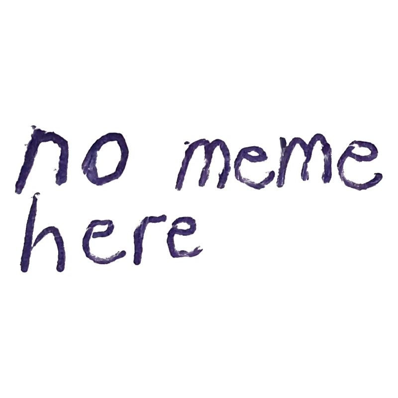 no meme here