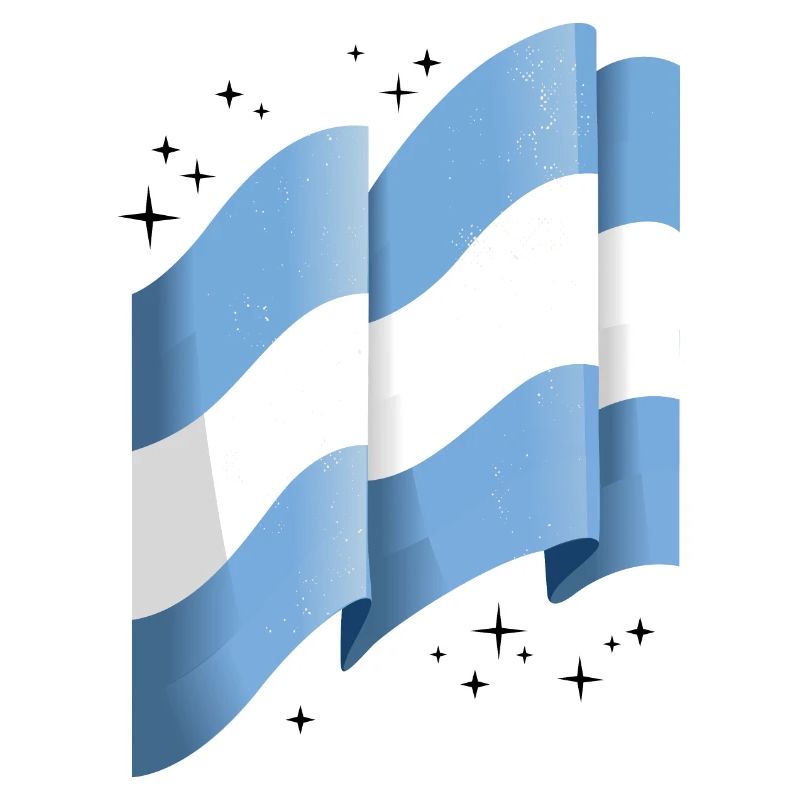 Drapeau de l’Argentine Amérique du Sud Drapeau argentin