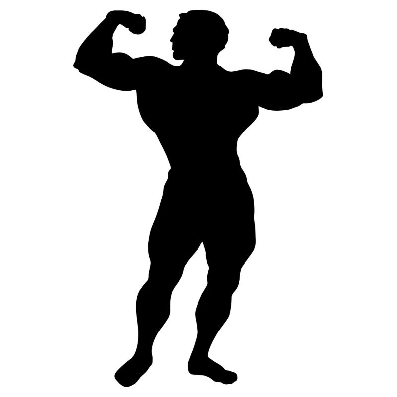 Bodybuilder silhouette