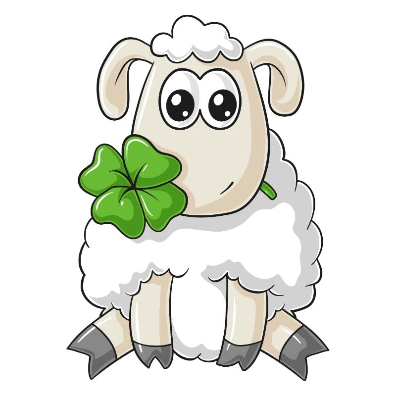 Lucky comic sheep