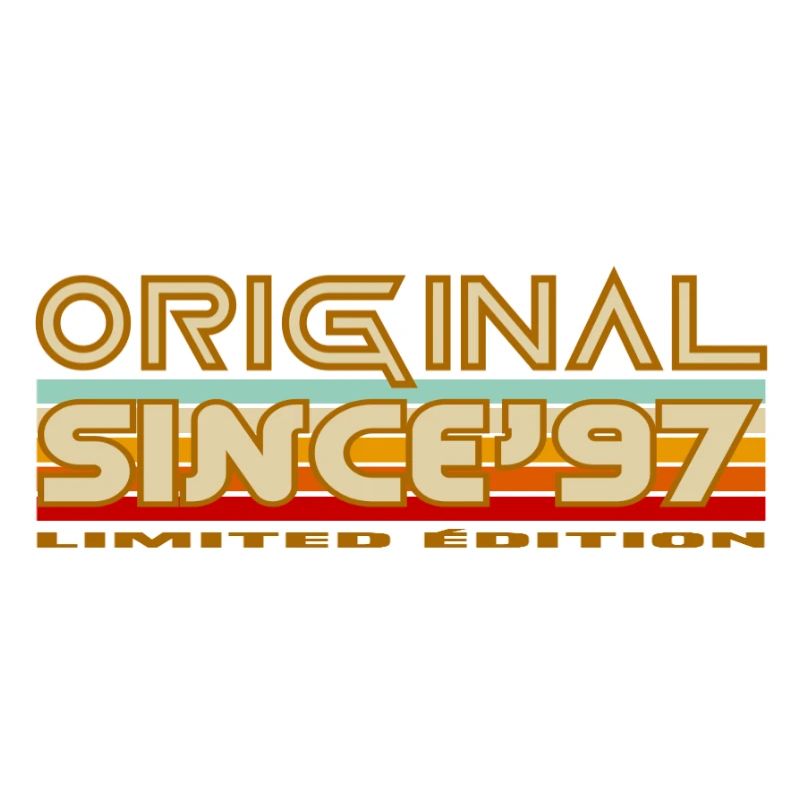 Original Since 97 Retro Stripe Logo