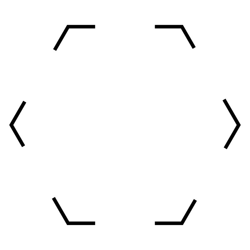 Hexagone pointillé