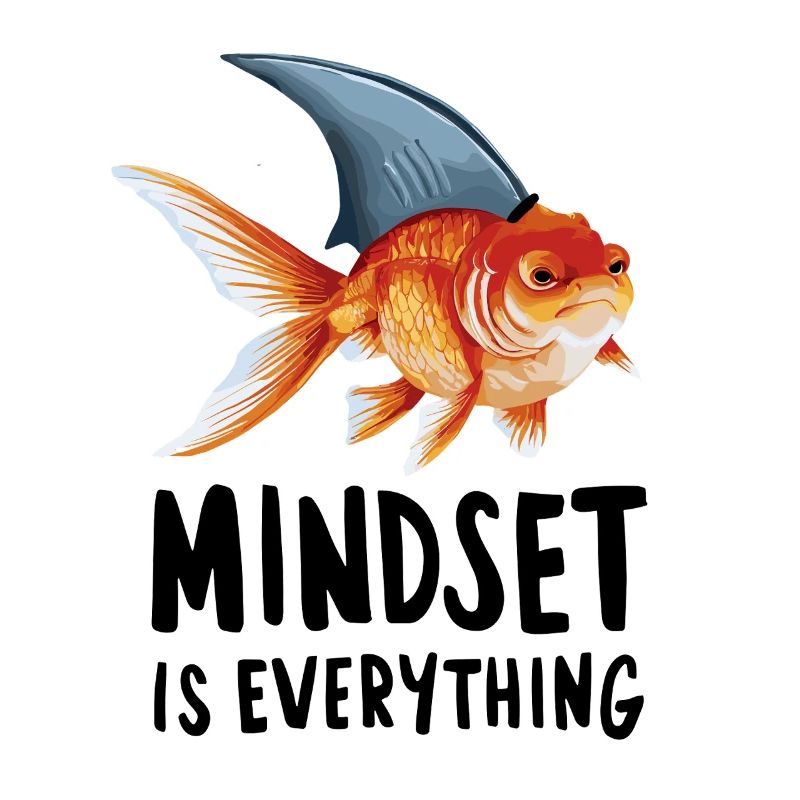 Mindset is everything, goldfish with shark fin