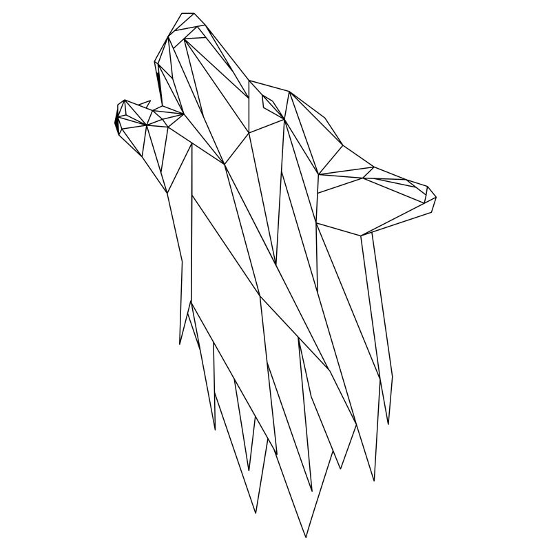 Geometrischer Wolf