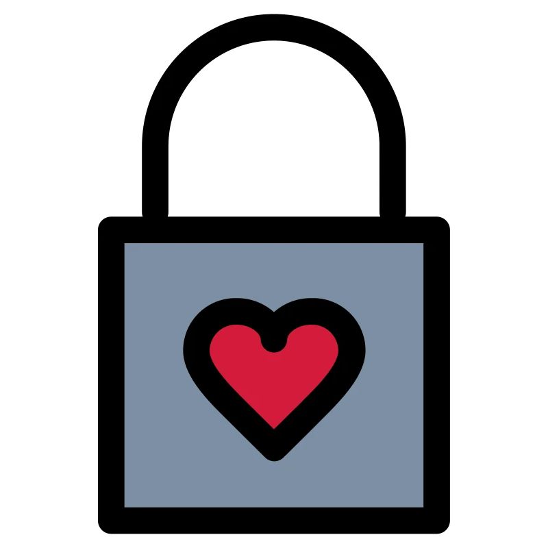 Cadenas, serrure d'amour