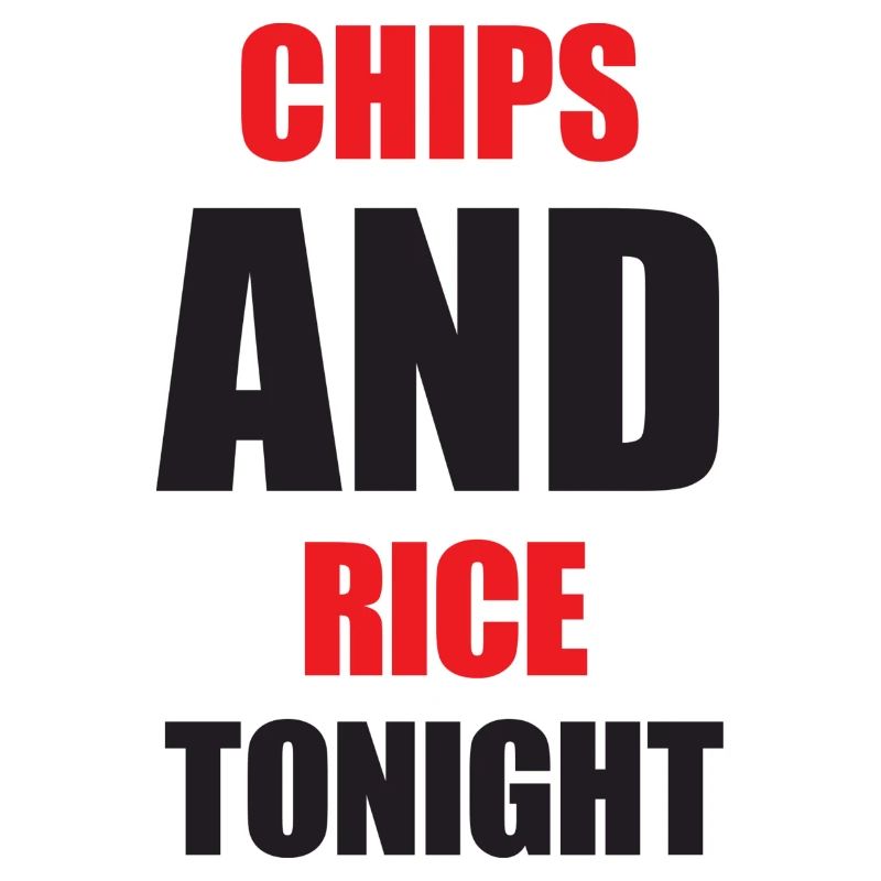 Chips Reis schwarz