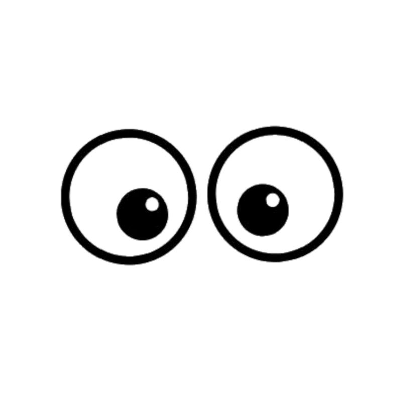 Augen-Duo im Comicstil