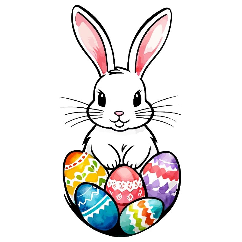 Easter Bunny Easter Watercolor
