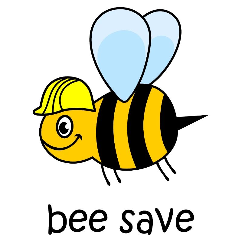 bee save, bee with helmet, funny bee, bee