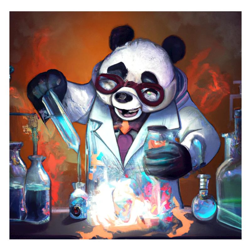 Panda de la science folle