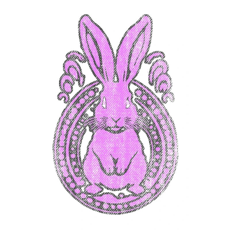 Lapin de Pâques utilisé Cadre Look robuste