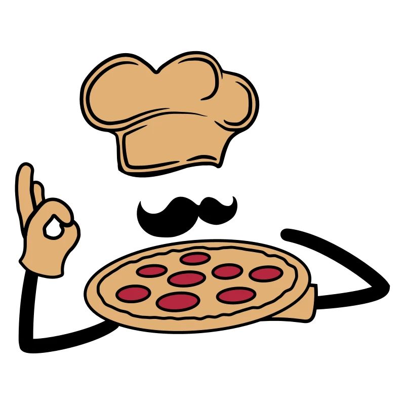 koch bäcker schnurrbart mustache logo cool logo it