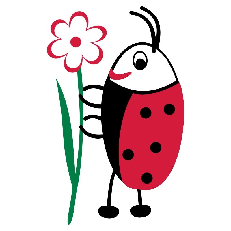 Ladybug with Flower
