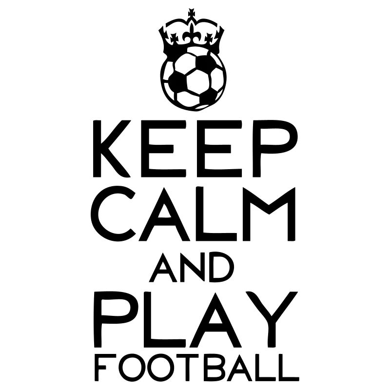 keep calm crown play soccer ball