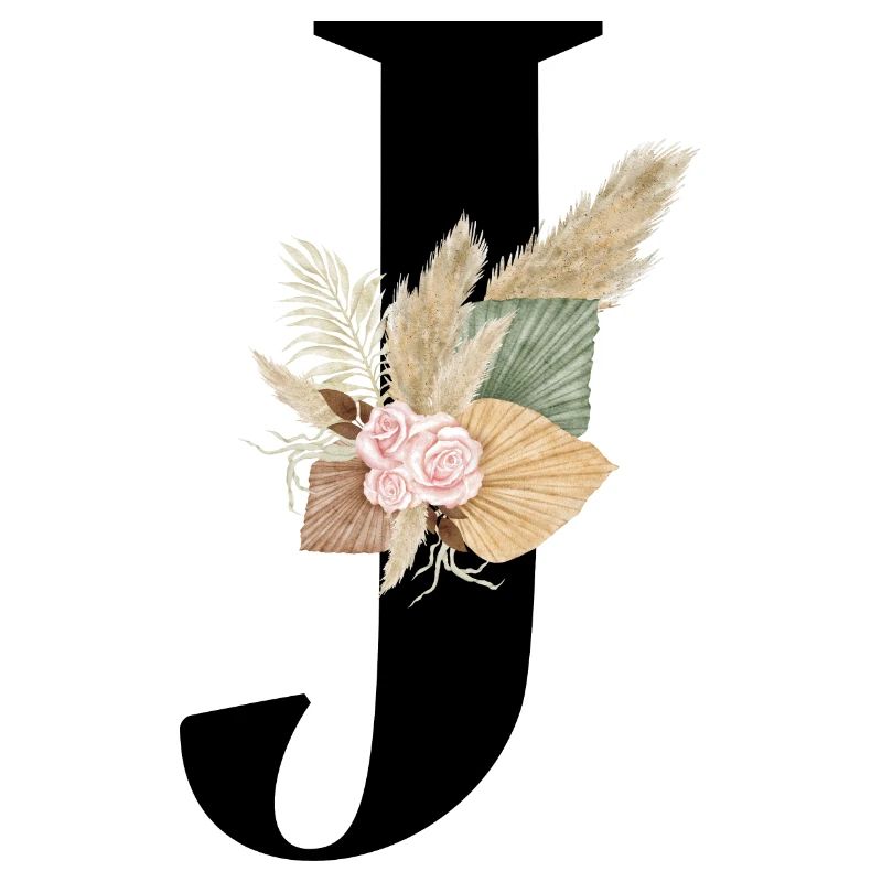 Buchstabe J blühte