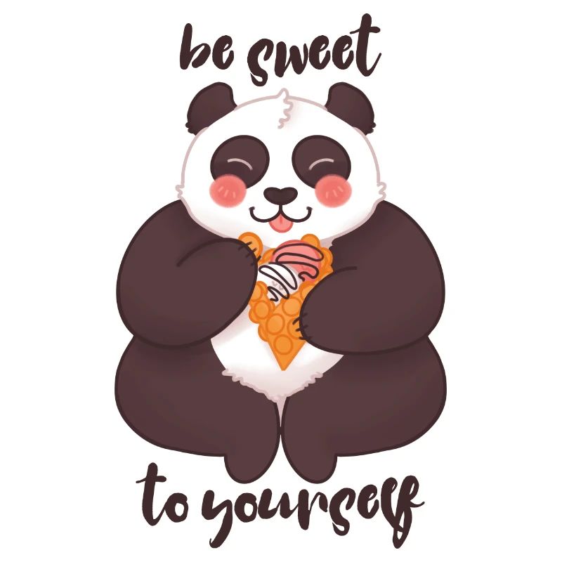Soyez doux avec vous-même - Panda