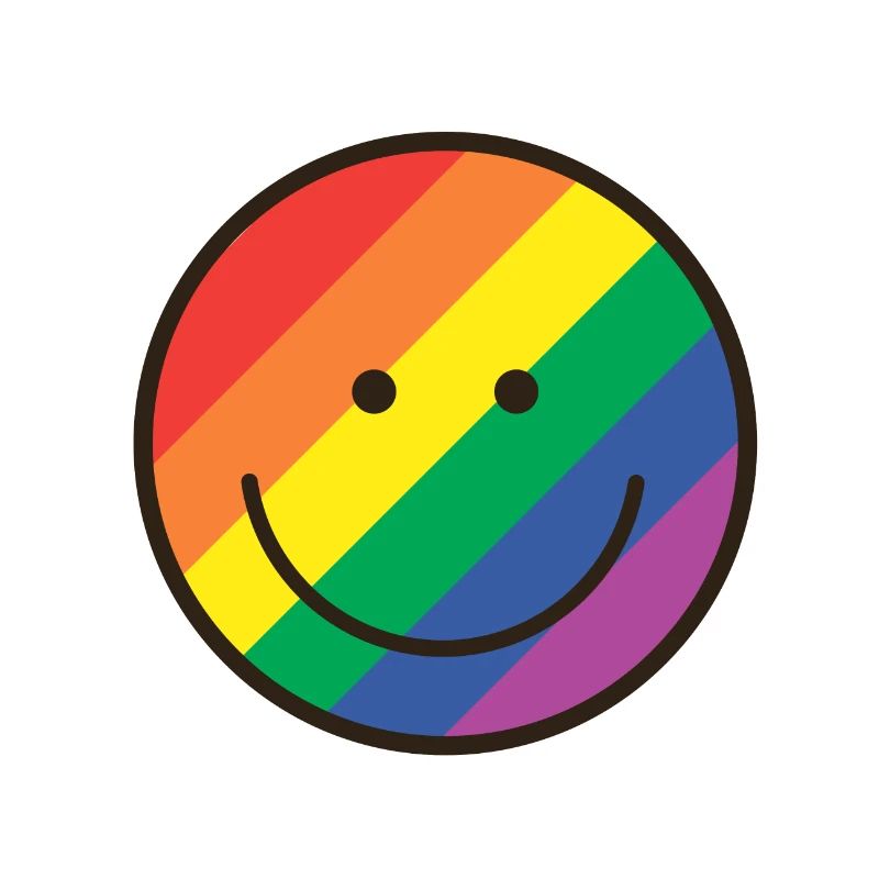 Stolz smily, ein glücklicher Regenbogen