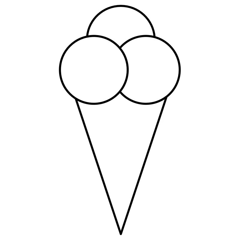 Ein leckeres Eis in der Waffel