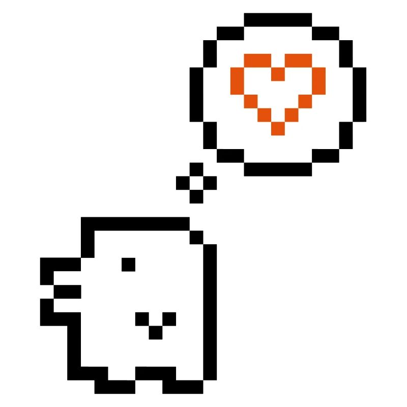 Amour rétro pixel 8 bits