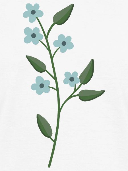 Blume hellblau