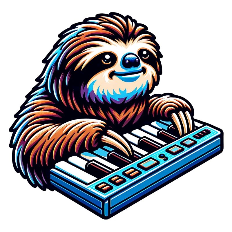 Relaxed Sloth Synthesizer Player